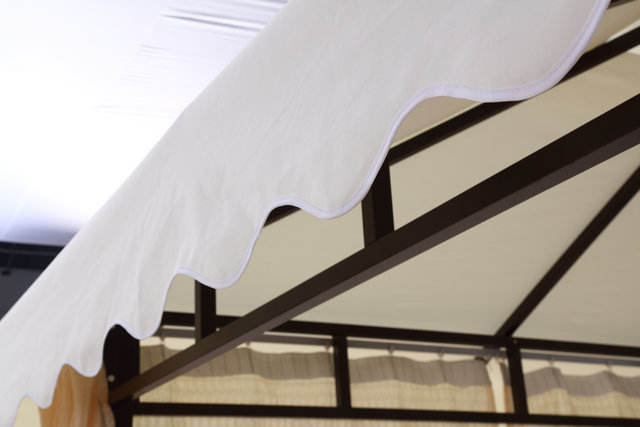 Outdoor Gazebo with Curtains 2