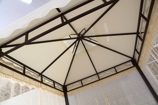 Outdoor Gazebo with Curtains 3