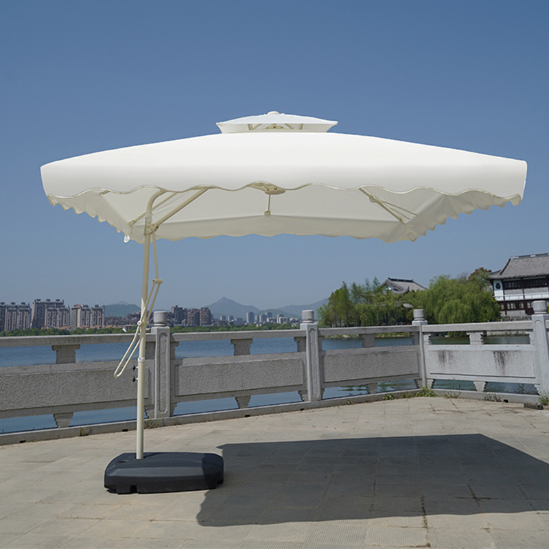Double Roof Cantilever Patio Umbrella 3