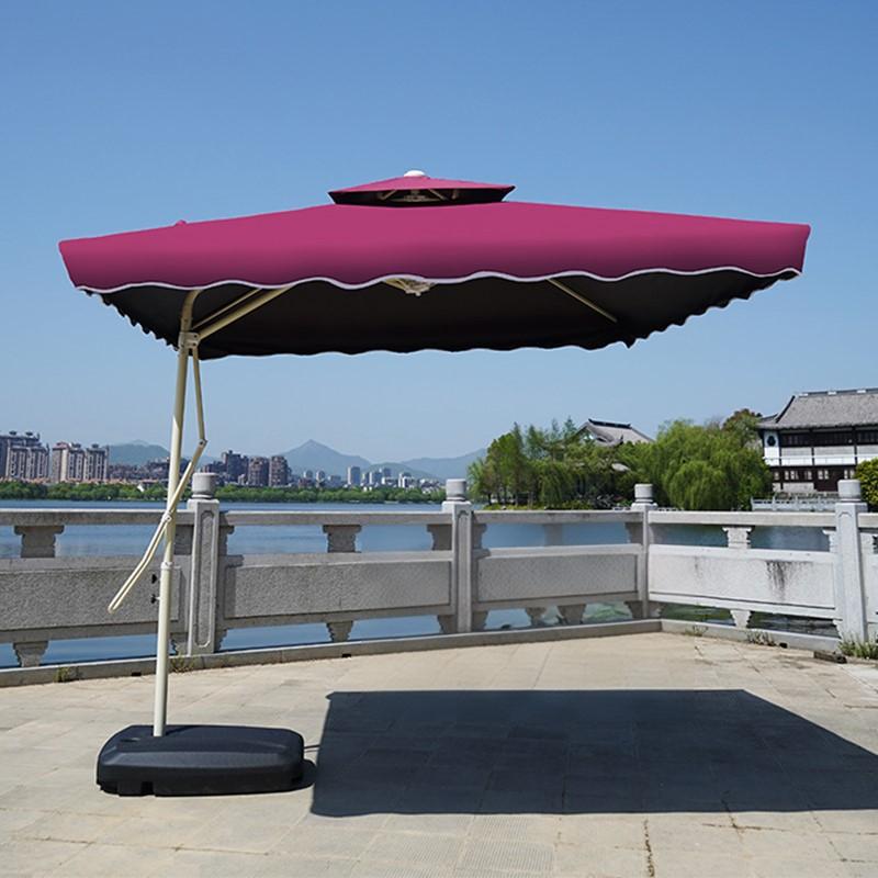 Double Roof Cantilever Patio Umbrella 4