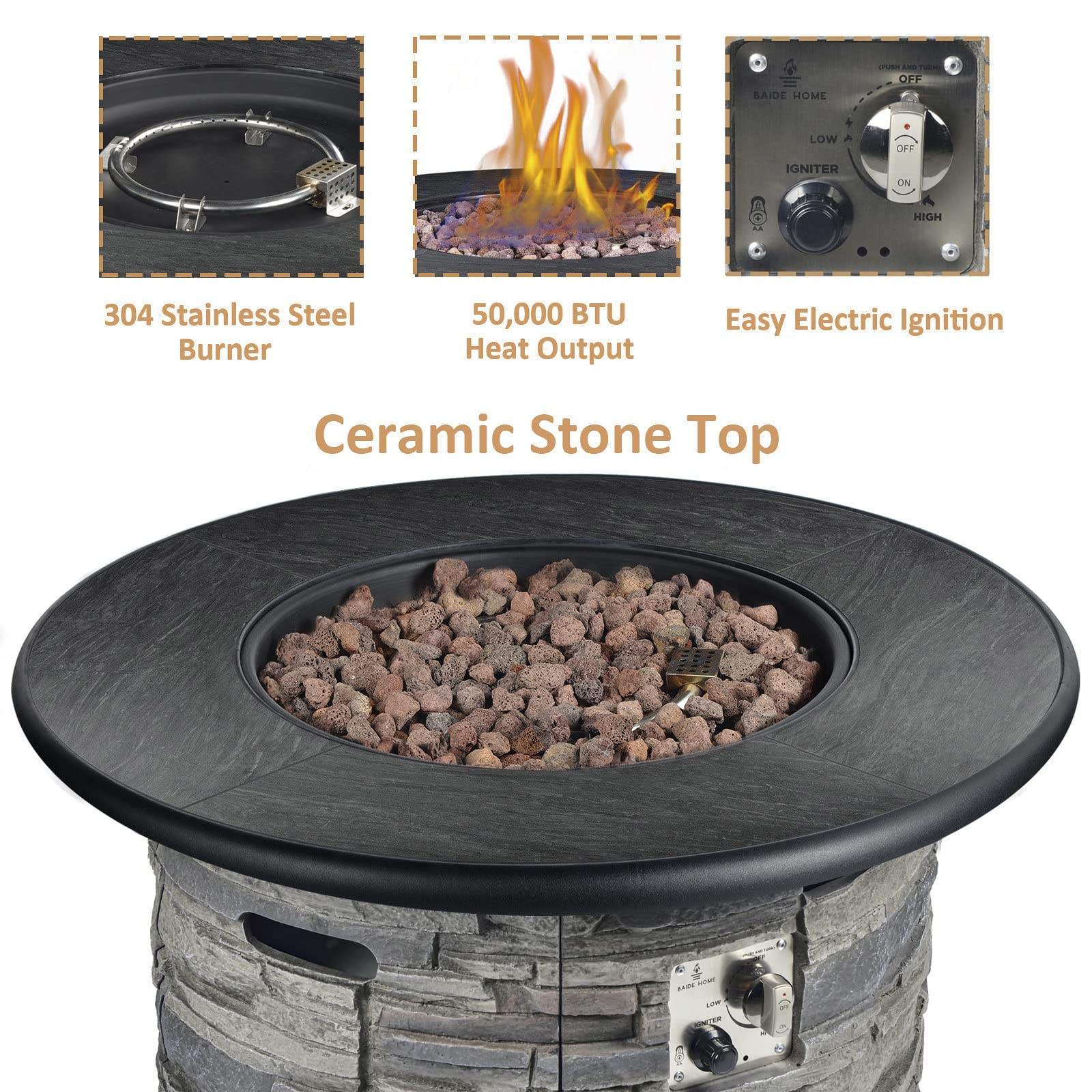 Patio Gas Fire Pit 2