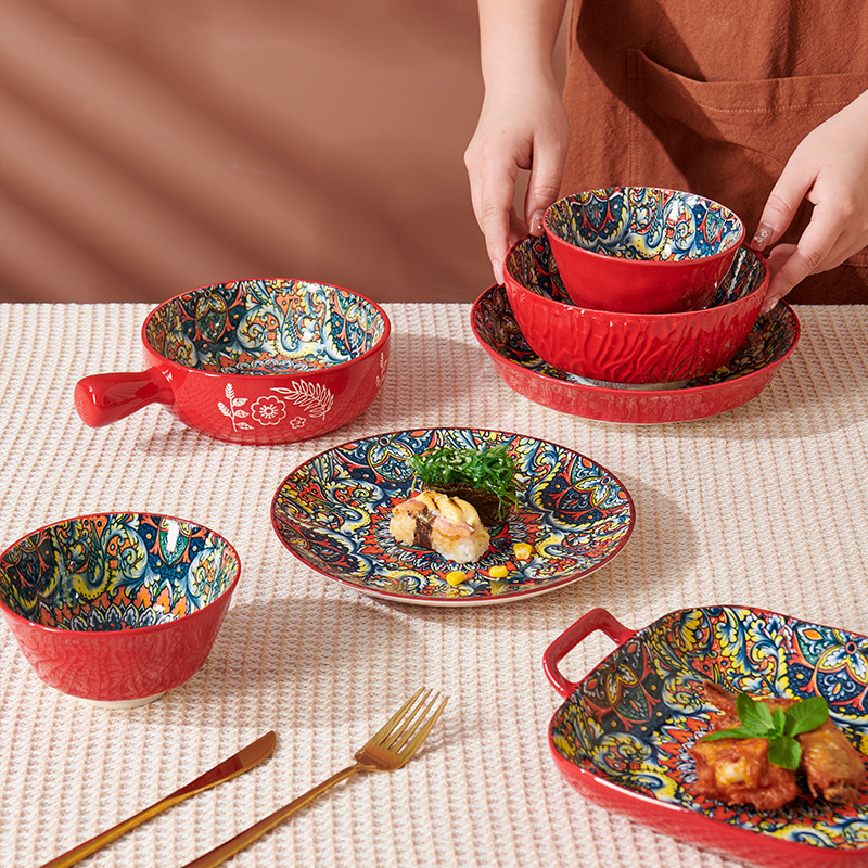 Bohemian Ceramic Tableware Set 2