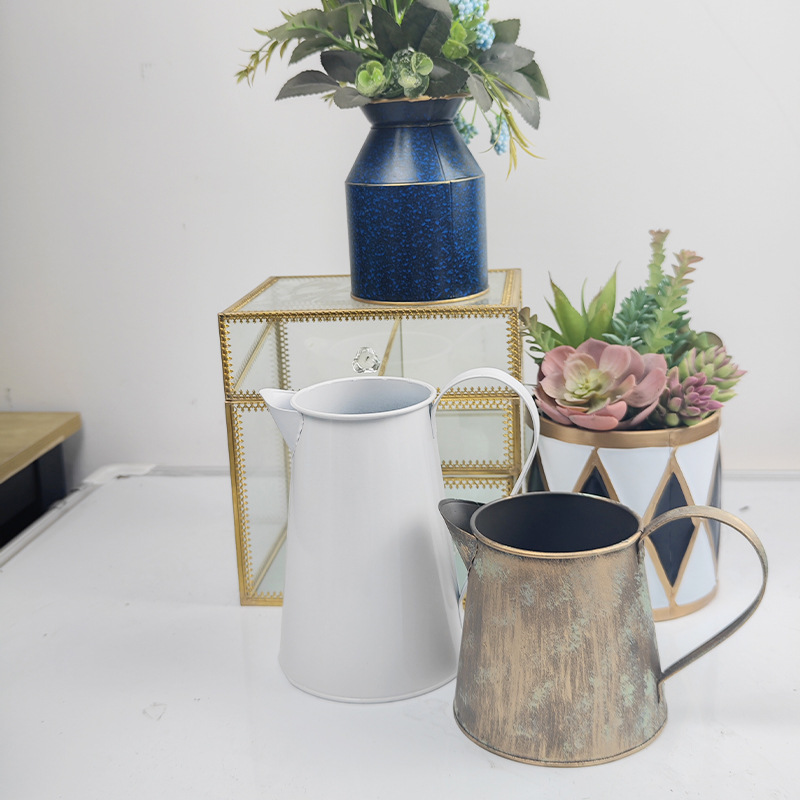 Galvanized Flower Pot 2
