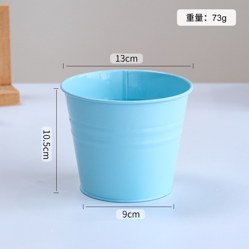 Galvanized Flower Pot 4