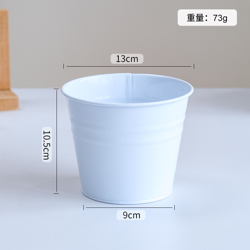Galvanized Flower Pot 4