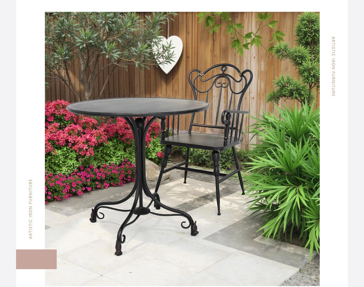Steel Patio Dining Set 4