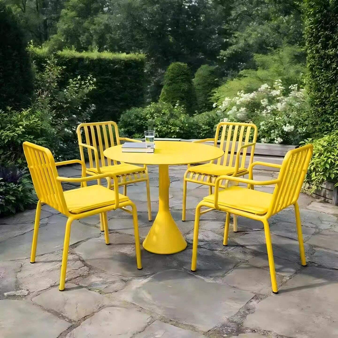 Steel Patio Dining Set 3