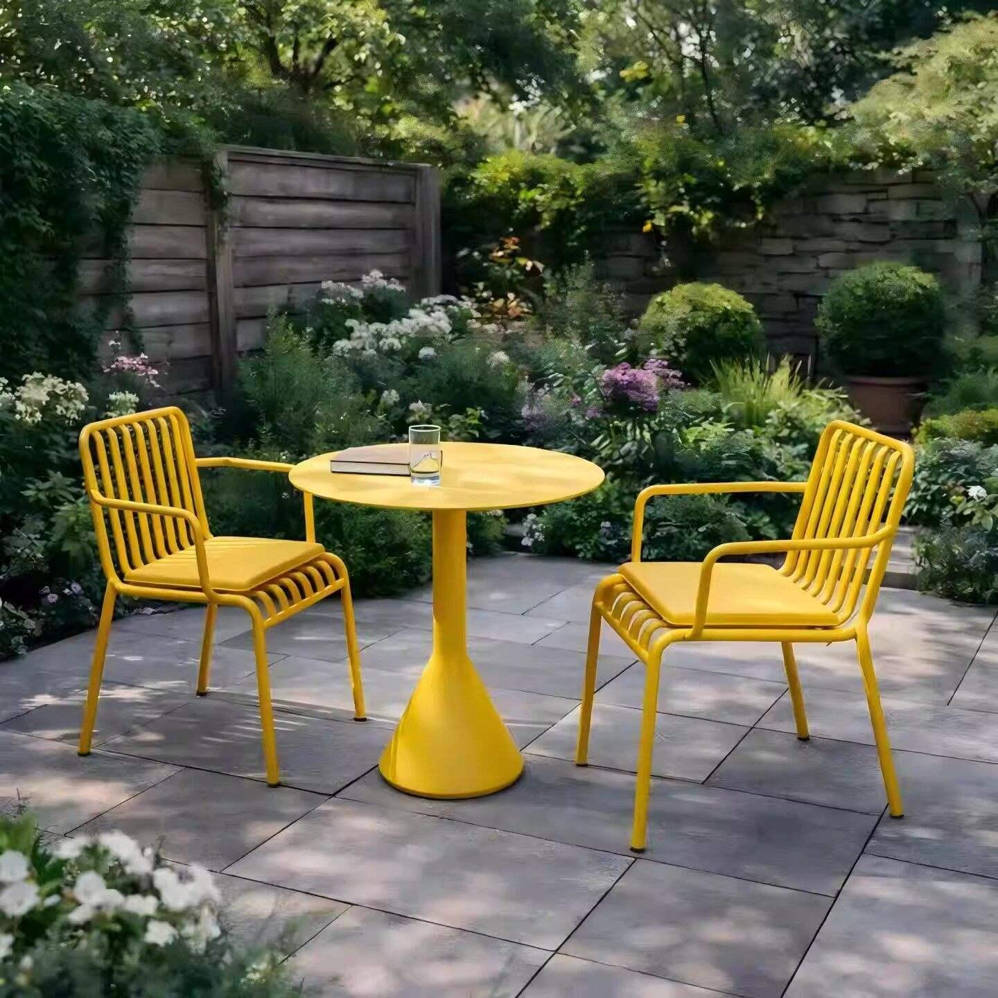 Steel Patio Dining Set 4