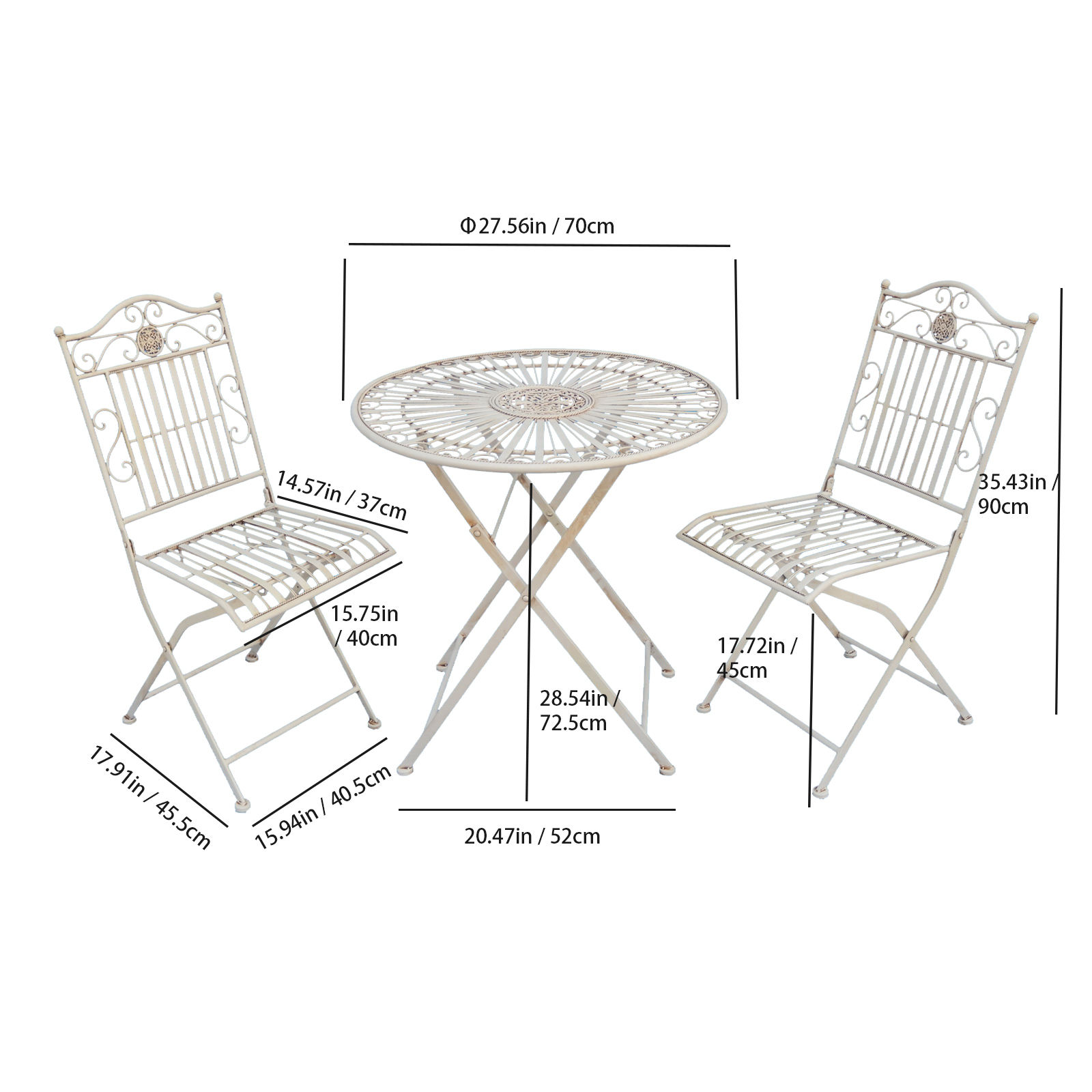 Steel Patio Dining Set 2
