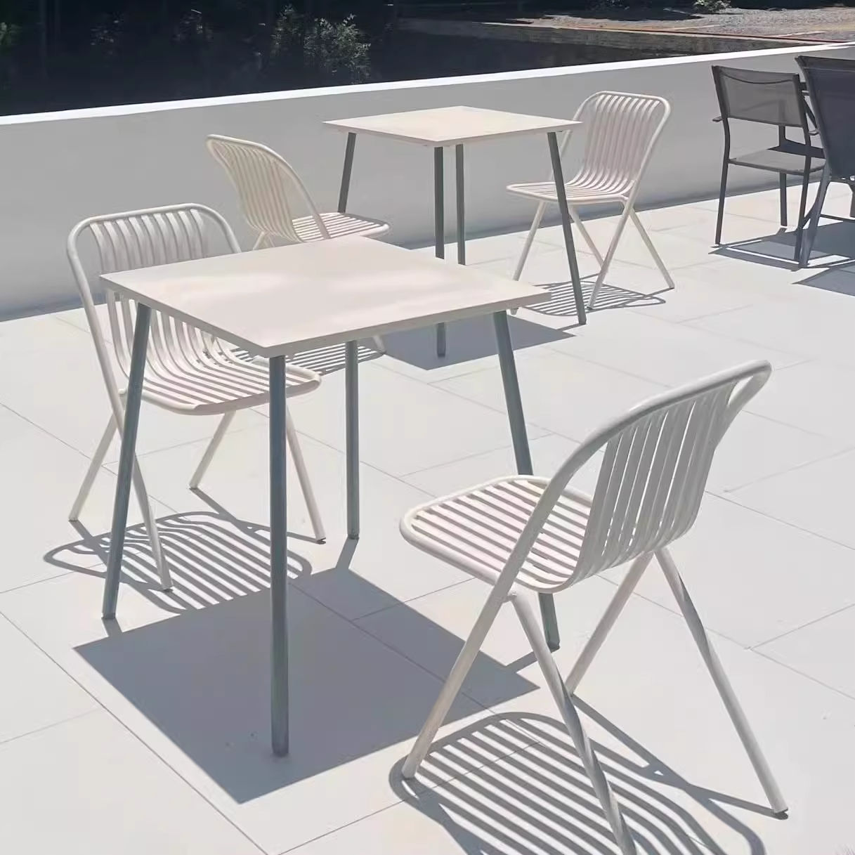 Steel Patio Dining Set 4