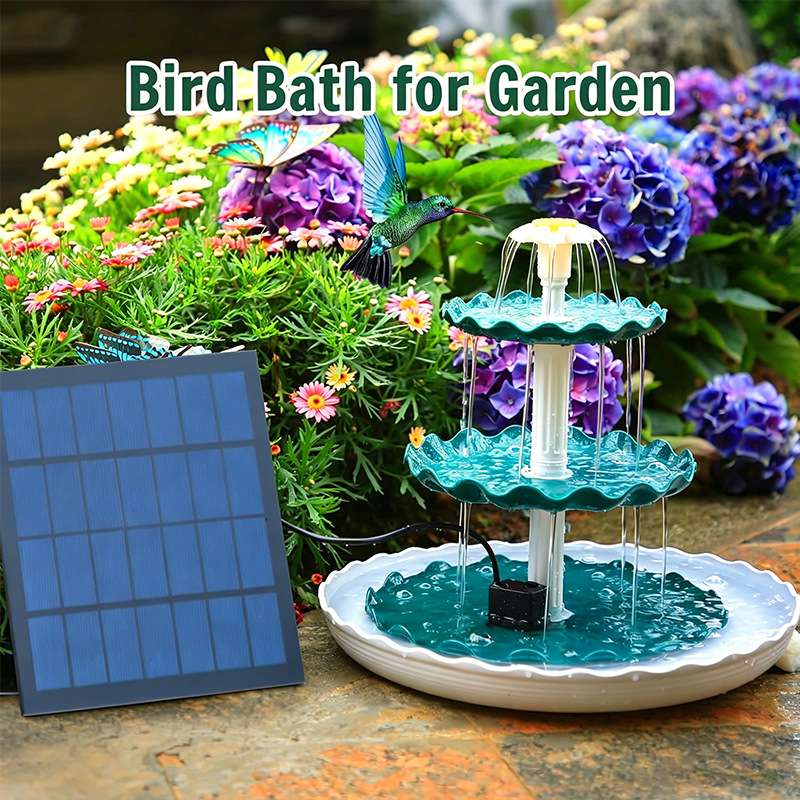 Solar Multi‑Tier Lotus Fountain Kit 5