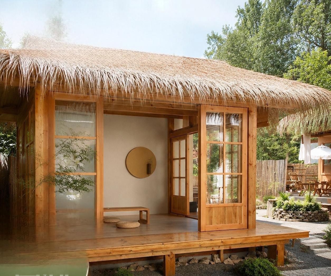 Outdoor Wooden Cabin 3